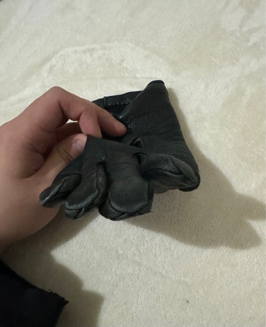 CHROME HEARTS クロムハーツDAGGERレザー 手袋　グローブ