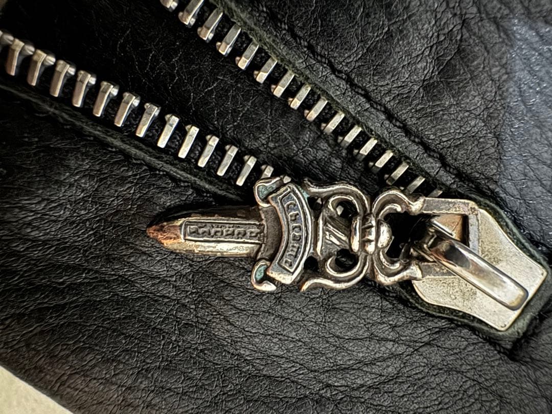 CHROME HEARTS クロムハーツDAGGERレザー 手袋　グローブ