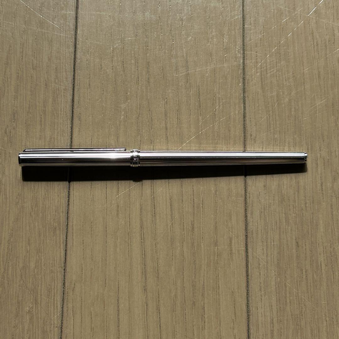 シャレーナ銀 EF ストライプ ブラック セーラー万年筆