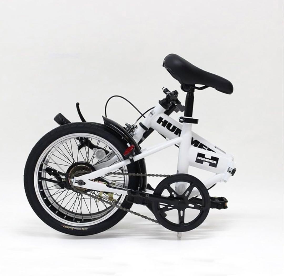 【新品未使用】HUMMER ハマー MG-HM16N-WH 折り畳み自転車 白