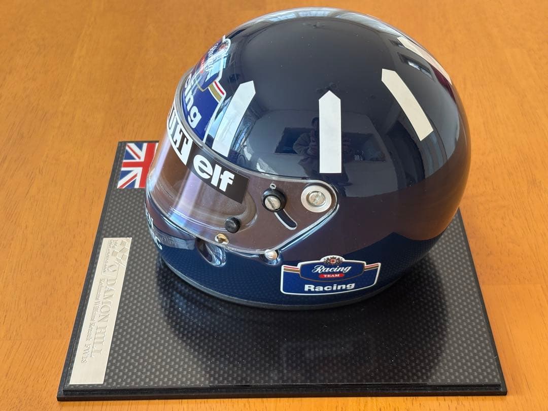 D.ヒル 1/2 ヘルメット ウィリアムズ 1996 アクリルケース付き