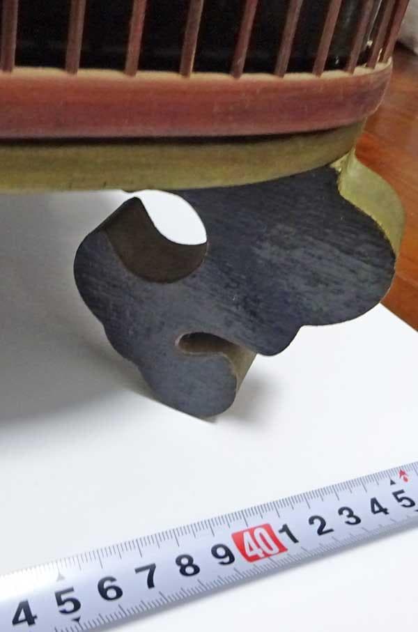 鳥籠ハンドメイド竹製鳥かご横45cm✕縦30cm奥行き28cmくらい止まり木付き