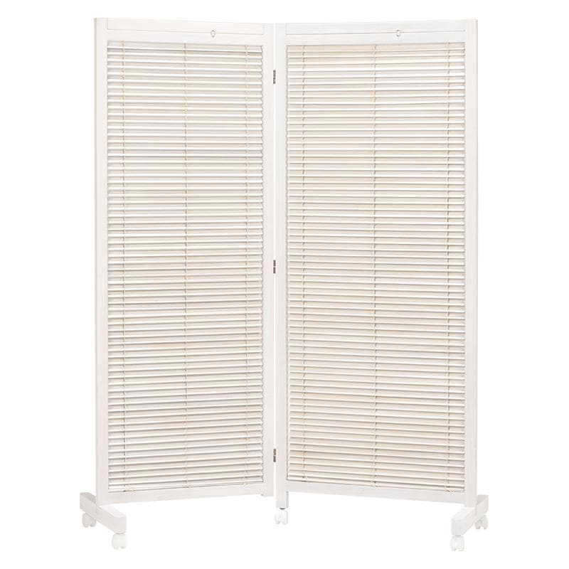 おゆき　2連　衝立　間仕切り　パーティション キャスター付き