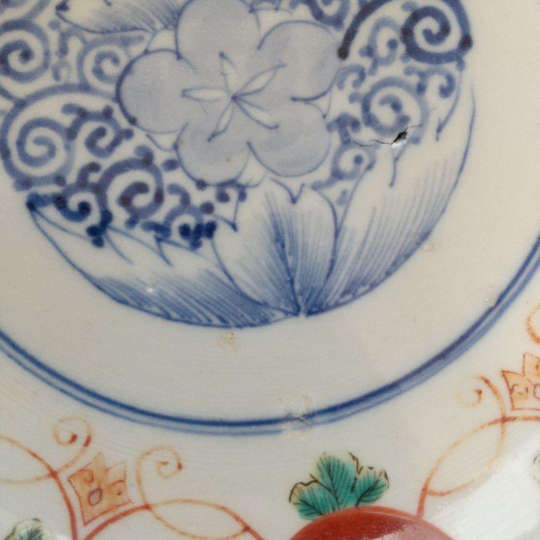 古伊万里、赤玉、金彩、丸鉢、１９センチ