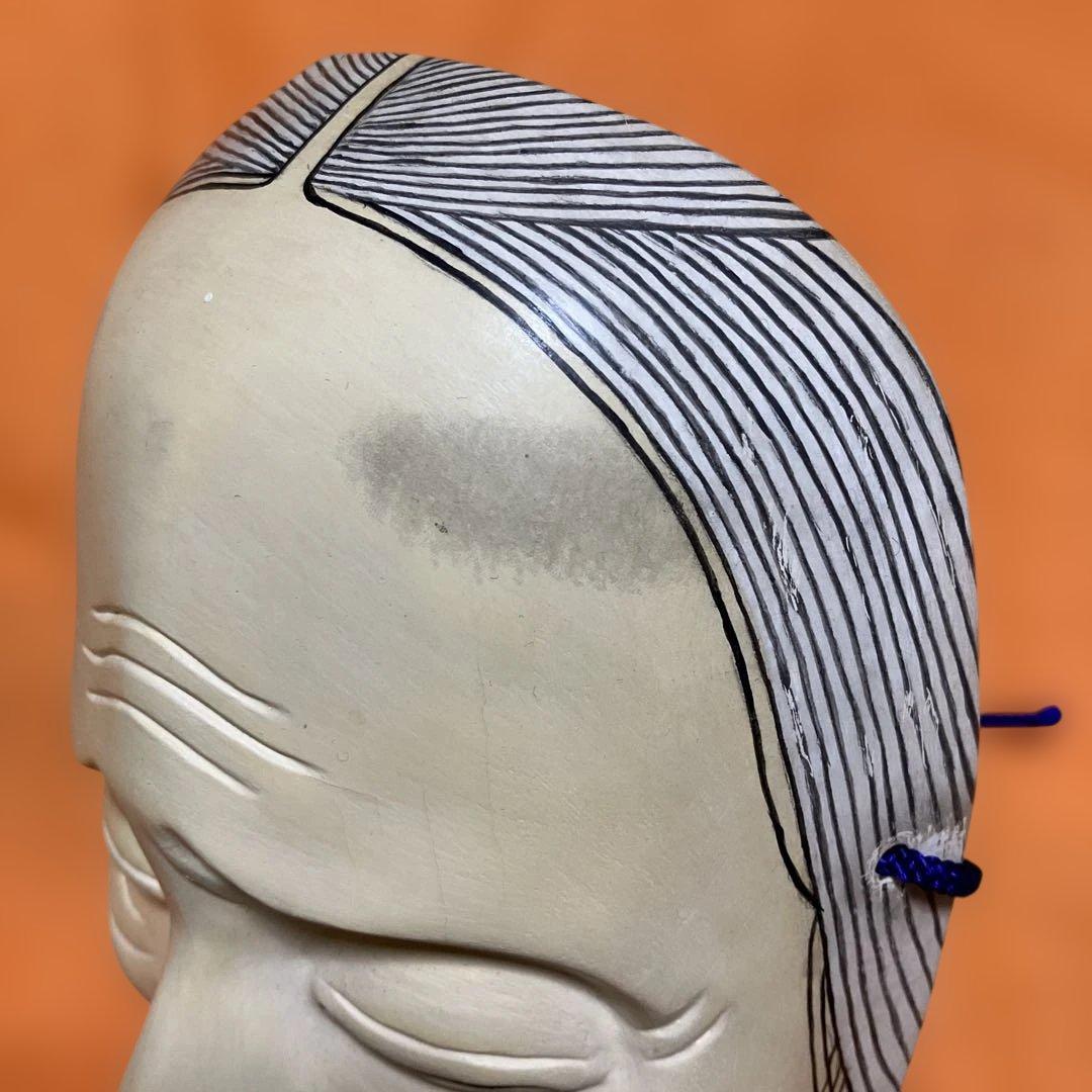 美品　能面　姥① うば　木彫り　手彫り　桐箱