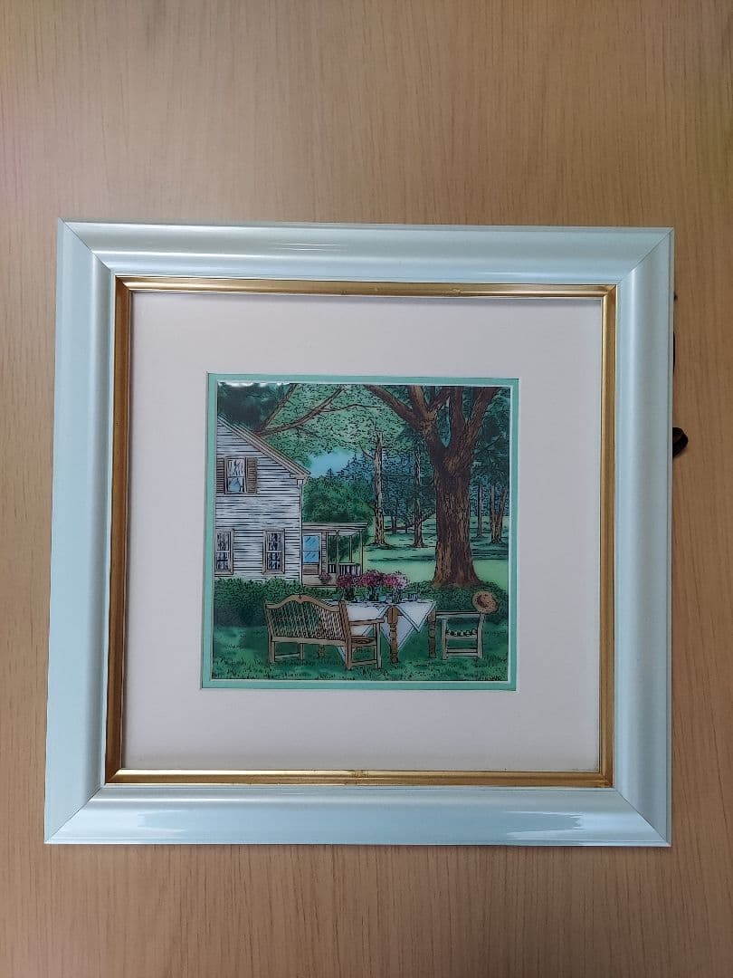 陶板画　陶器製アート　陶器絵画　陶板　風景画　美術　インテリア　アート　美しい