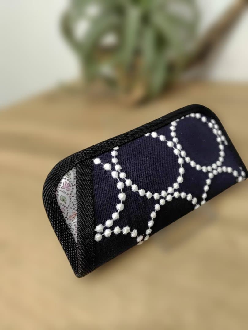 【おまとめ】/tambourineタンバリンネイビー×白/メガネケース