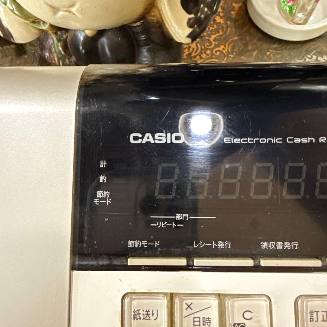 カシオ　レジスター SE-S30ホワイト/シルバー中古品