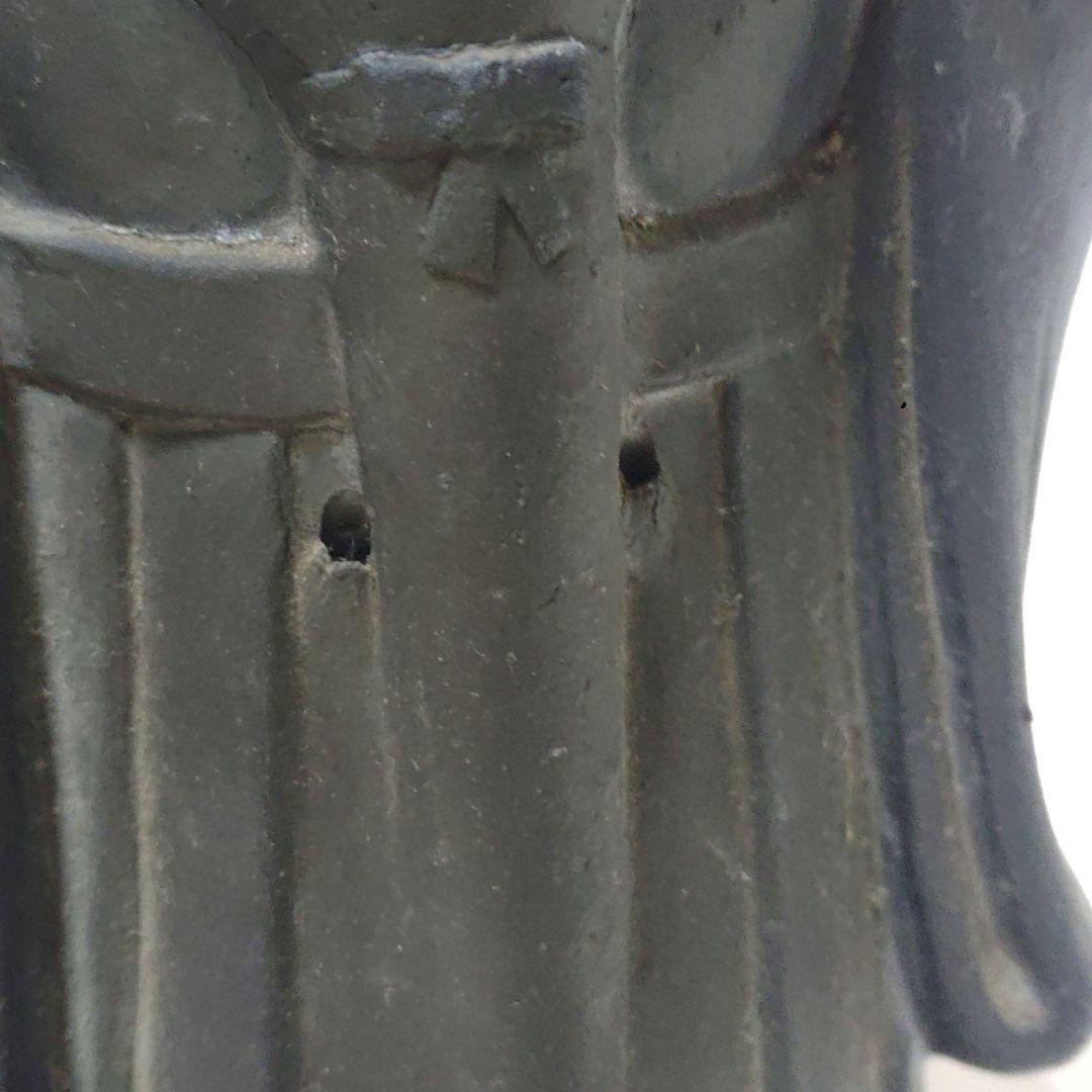 お福さん お福人形　瓦製　時代物　置物　アンティーク　ア21