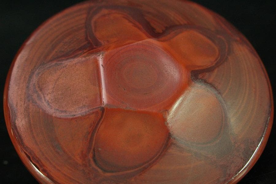 中国美術 乾隆 硝子 蓋物 高9cm(K-XA693)