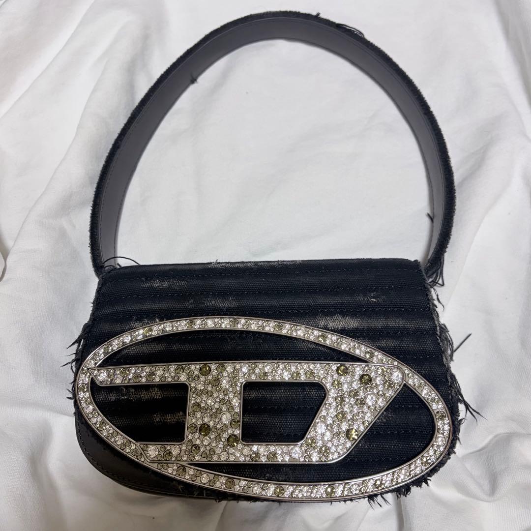 DIESEL 1DR ショルダーバッグ ブラック ラインストーン Y2K 美品
