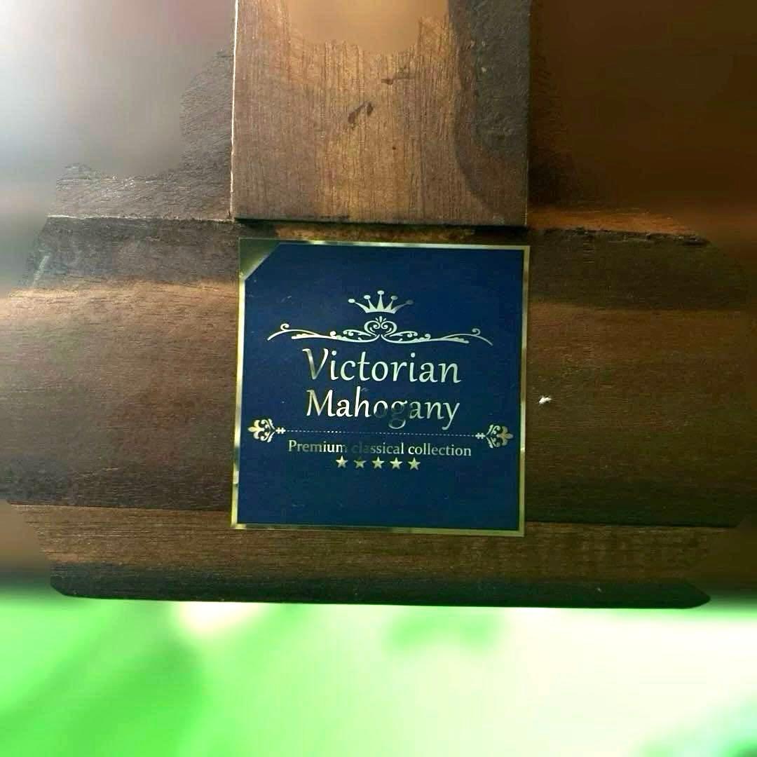 クラシック木製文机 引き出し2つ&小引き出し11、小扉1