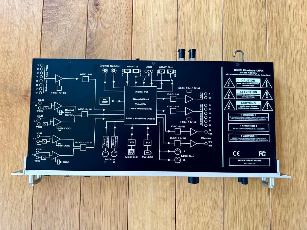 RME Fireface UFX 各種ケーブル付き