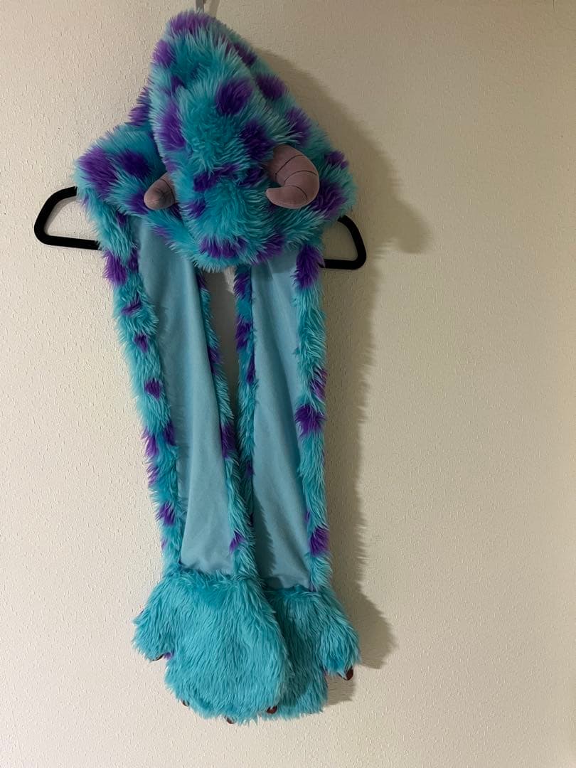 ディズニー　ファンキャップ　モンスターズインク　サリー　マフラー　キャップ