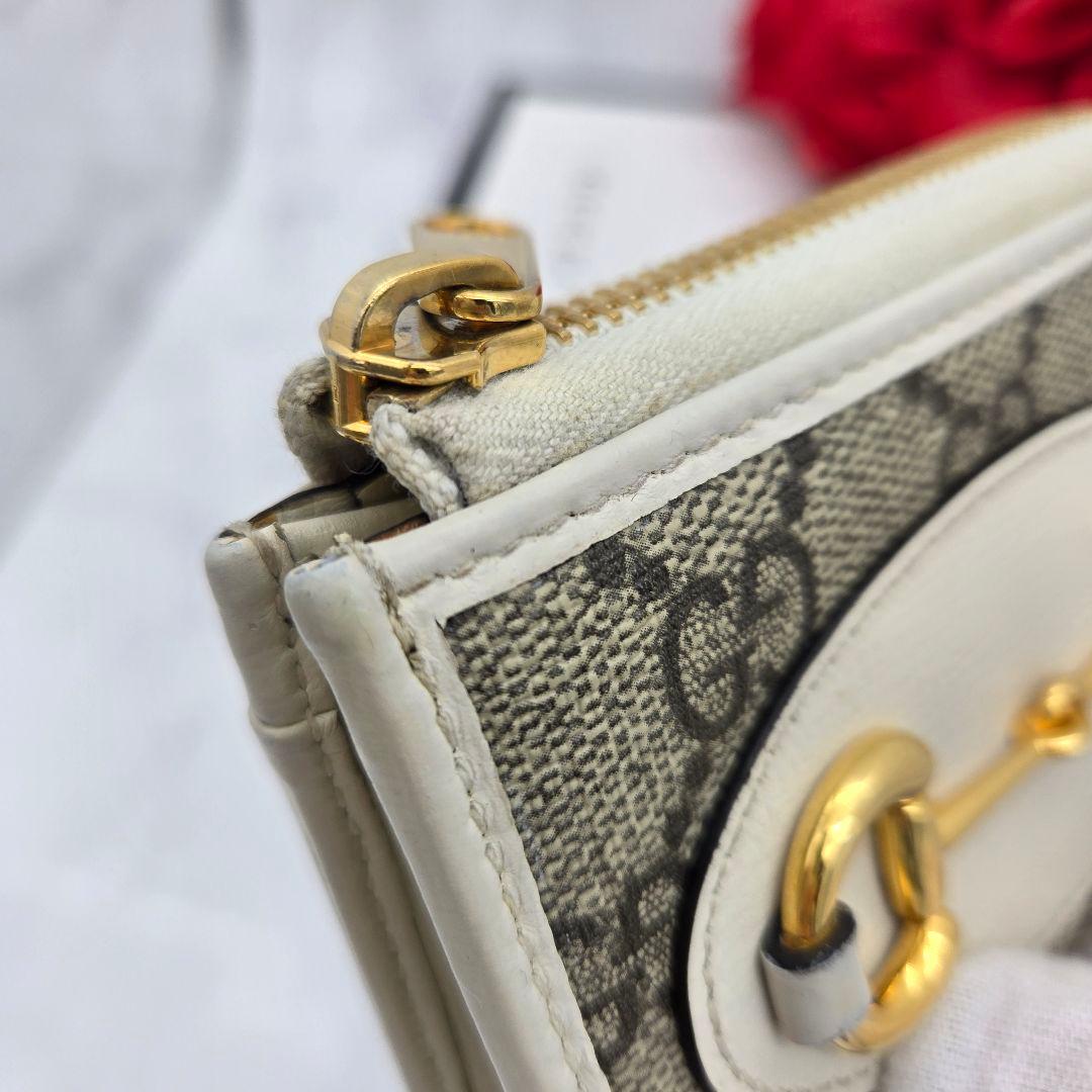 【美品】 GUCCI グッチ ケース 財布 ホースビット コンパクト