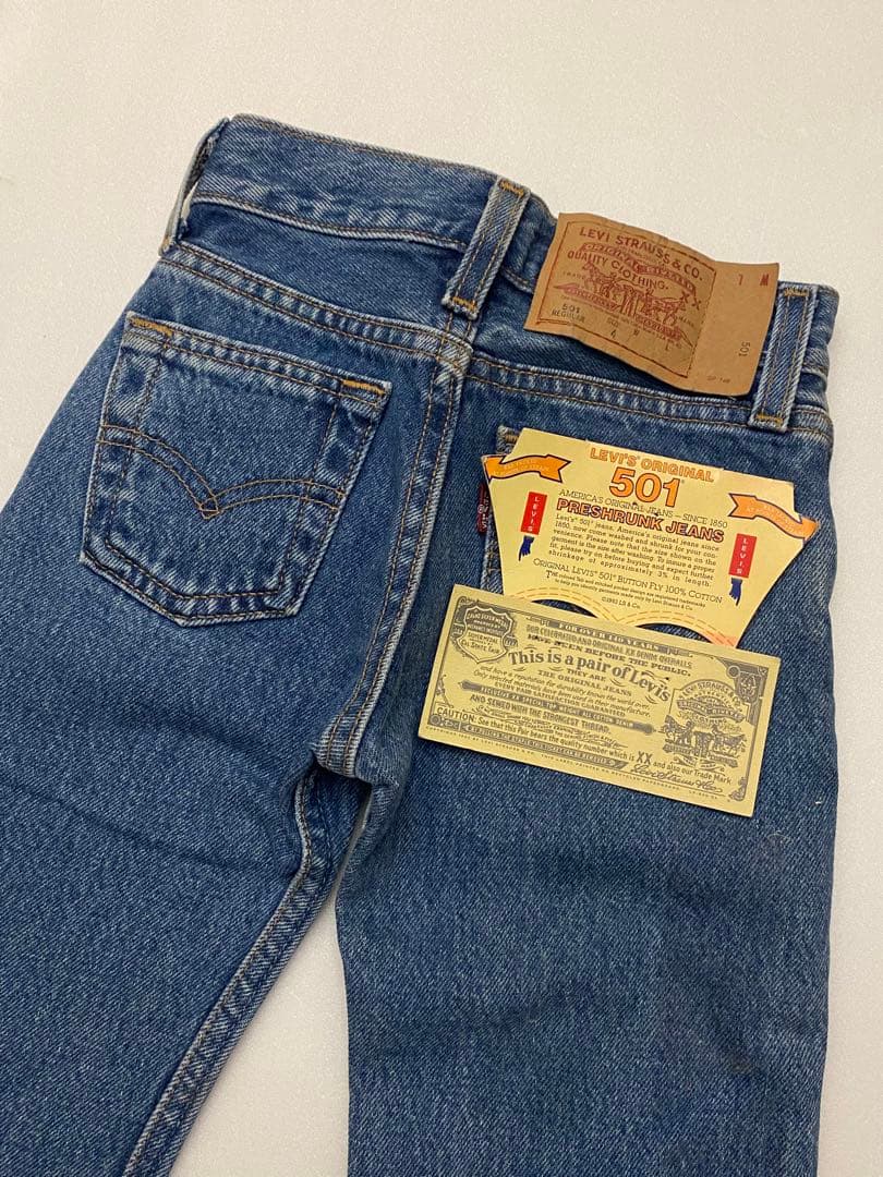 90s Levi's 501 USAキッズデニム／デットストック新品 ビンテージ