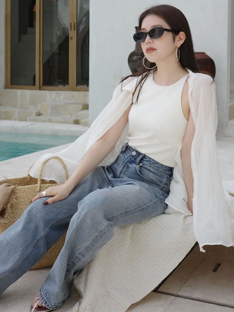 新品未使用　アニュアンス　カップインコンパクトニットトップス