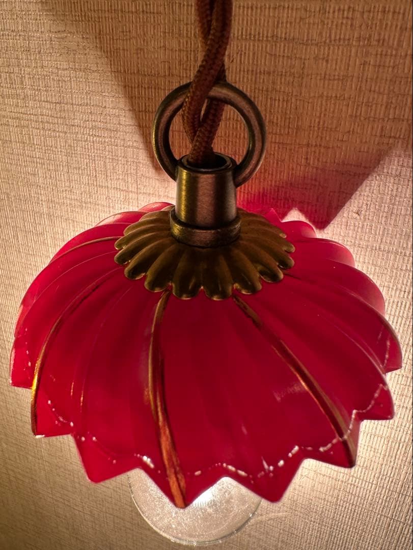 ＊ひーこページです＊ ① 『クランベリーガラスの可愛いアトリエランプ＊』