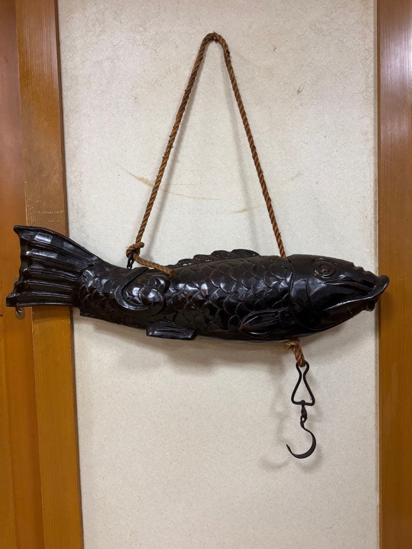 自在鉤 囲炉裏 木彫刻 古民具