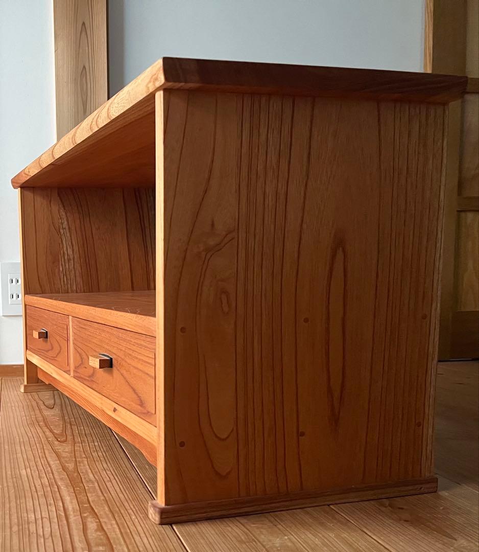 サ*ん様 ☆美品送料込☆ケヤキ　欅の無垢材 テレビボード サイドボード　飾り棚