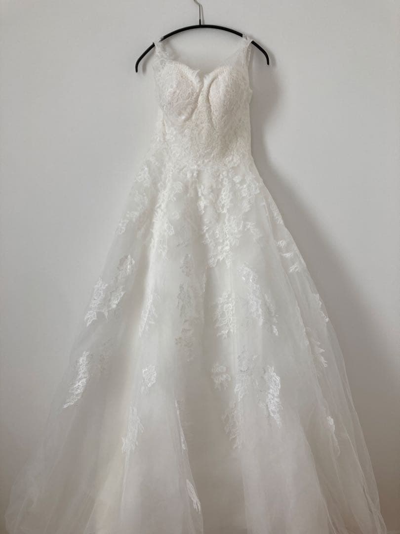 【美品】COCOMELODY ウェディングドレス Aライン Vネック 9号