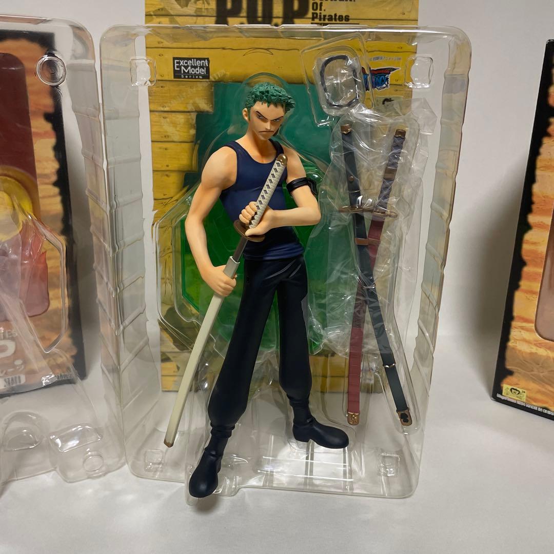 ワンピースフィギュアPOP ルフィ(未開封)ナミ・ゾロ(開封品)