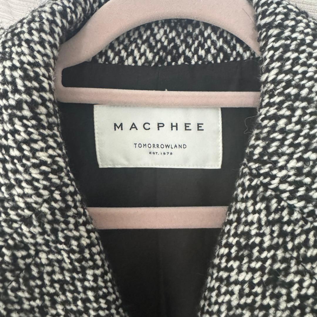 MACPHEE ブロークンツイード オーバーサイズドコート