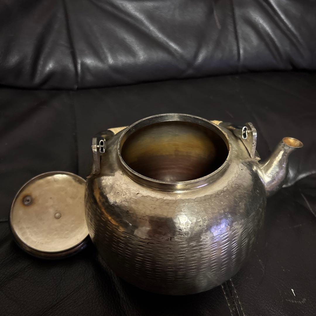 銀瓶　秀夆堂造