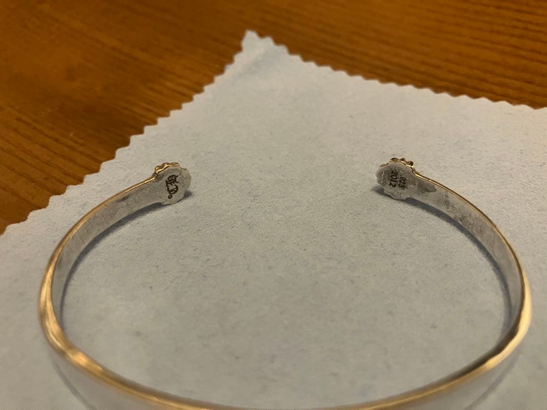 クロムハーツ　フラット　バングル　CHプラス