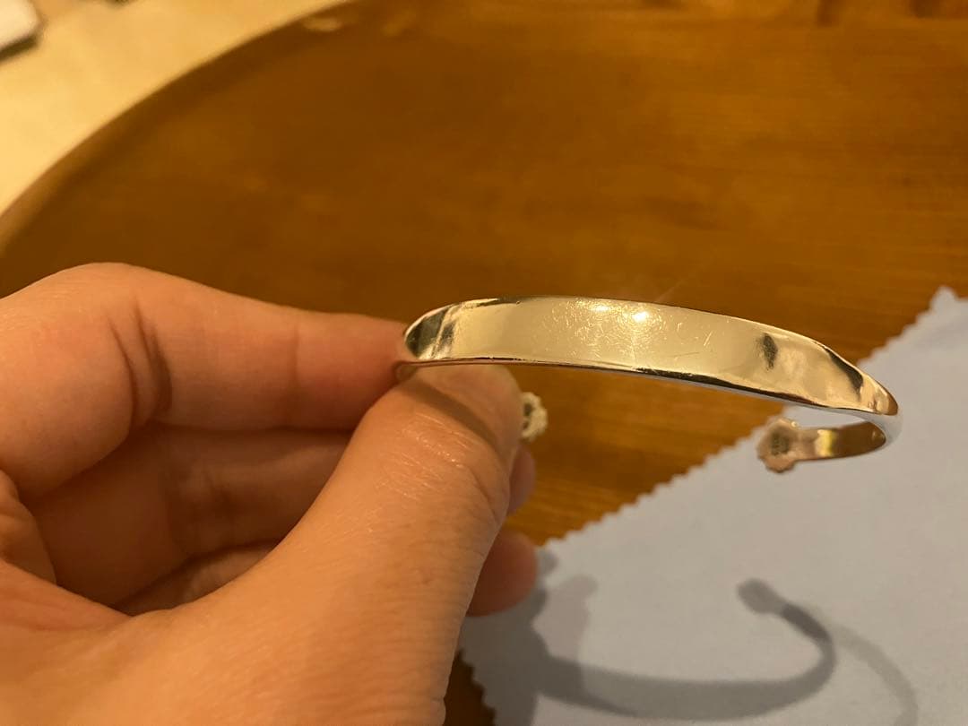 クロムハーツ　フラット　バングル　CHプラス