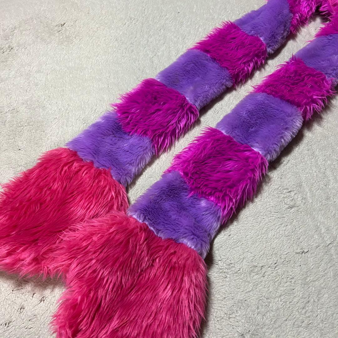 チェシャ猫　マフラーキャップ　ファンキャップ