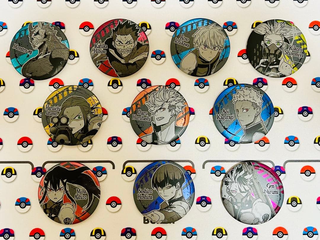 【即購入可】怪獣8号　ジャンプショップ　デコレクション缶バッジ　コンプ　計10点