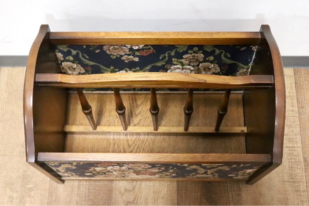 GMHN67○飛騨産業 / HIDA キツツキ マガジンラック 小物入れ レトロ