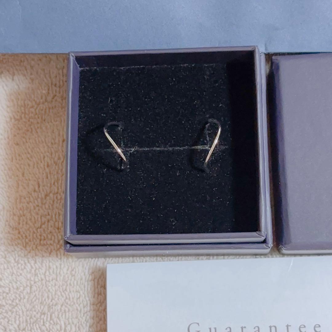 ケ*ロ様 新品 festaria K18 ピアス ホワイトゴールド　WG フープ