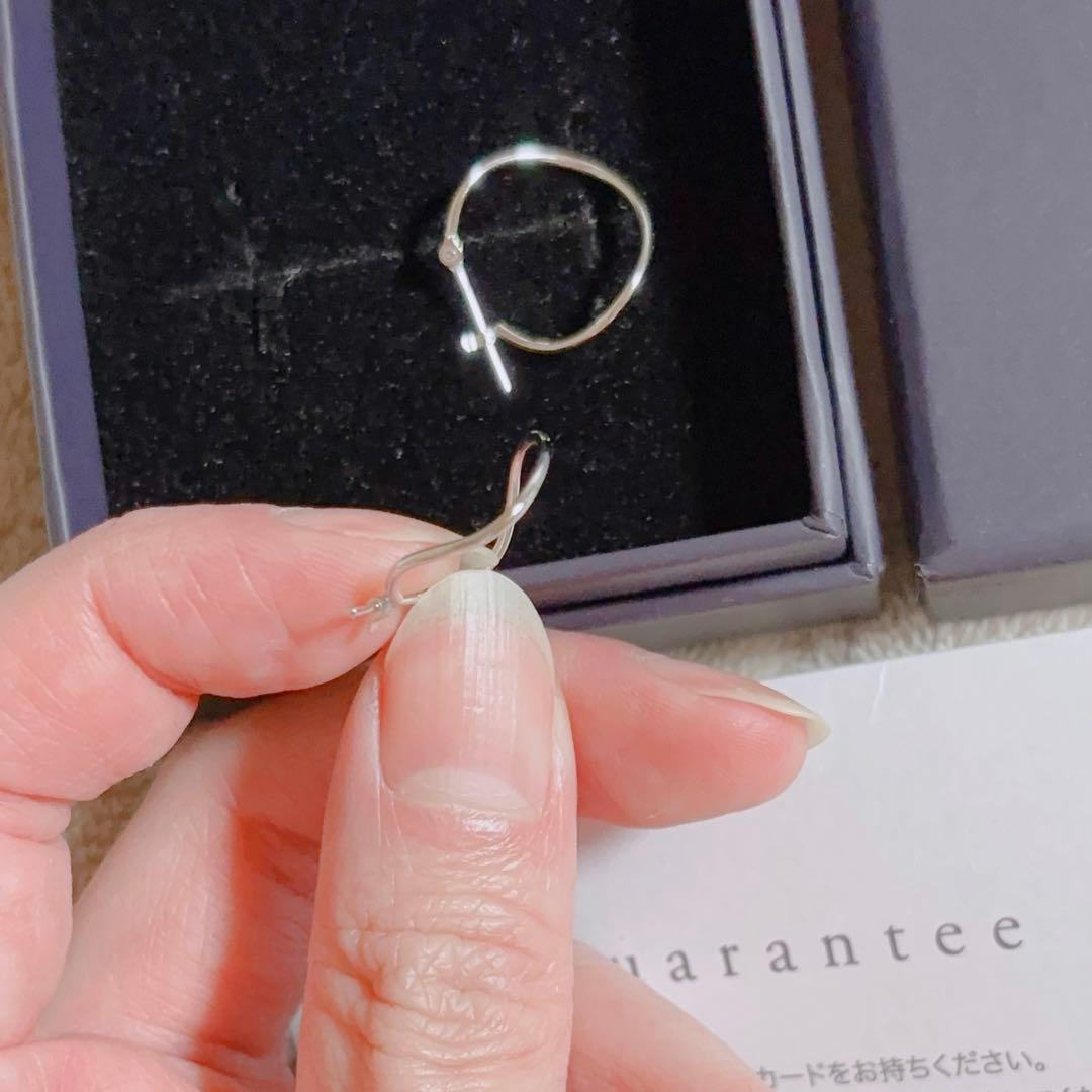 ケ*ロ様 新品 festaria K18 ピアス ホワイトゴールド　WG フープ