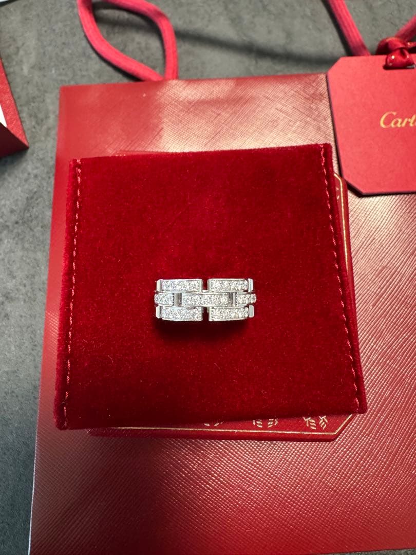 マイヨン パンテール リング 3連 セミパヴェ