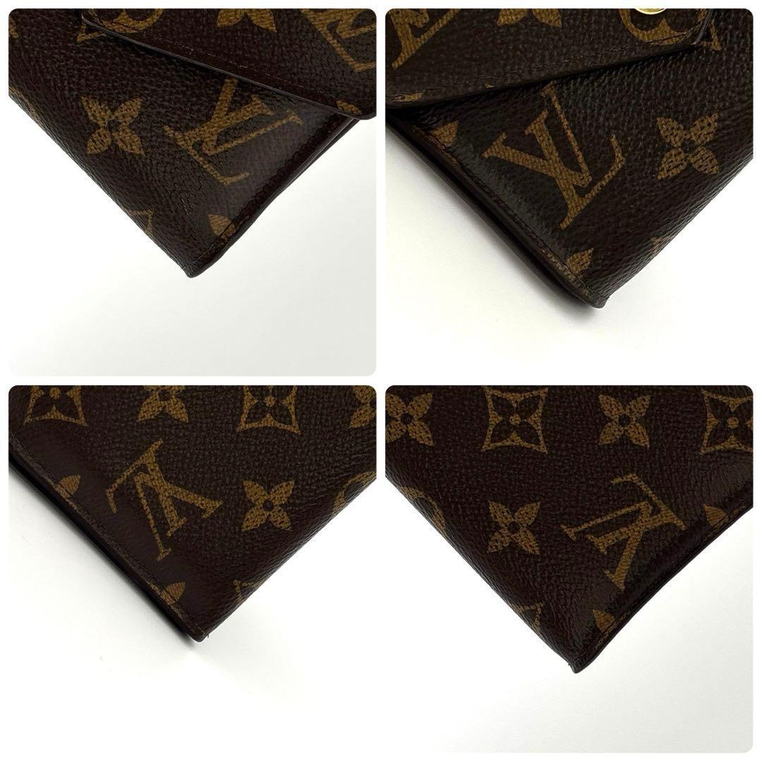 箱袋付き★ルイヴィトン モノグラム ヴィクトリーヌ フューシャ 三つ折り財布