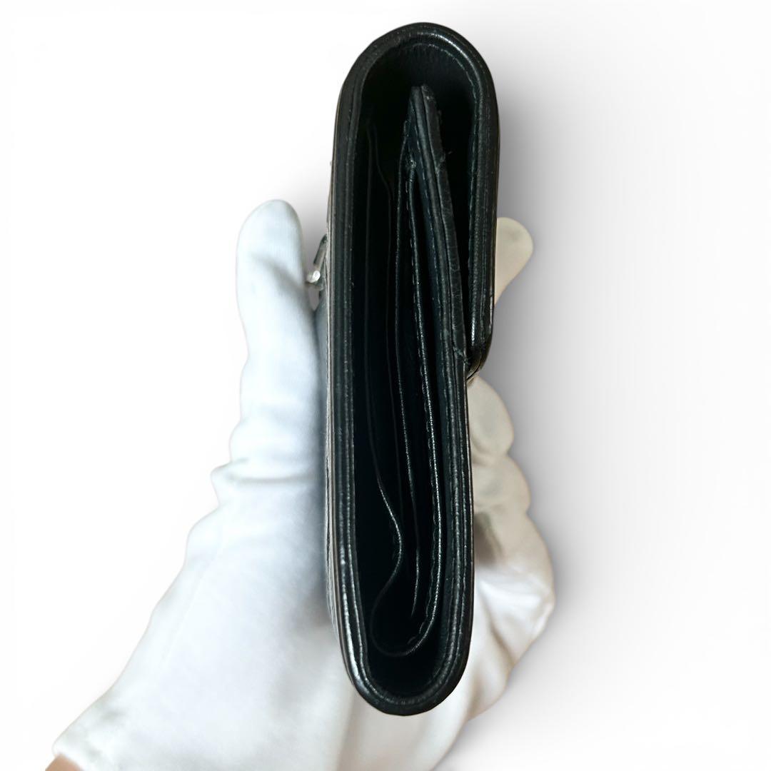 【美品】CHANEL ボーイシャネル　三つ折り　財布マトラッセ　22番台