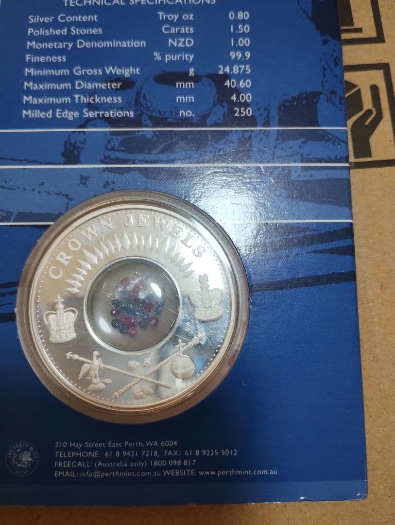 クック諸島/2002/crown jewels coin/クラウンジュエル銀貨