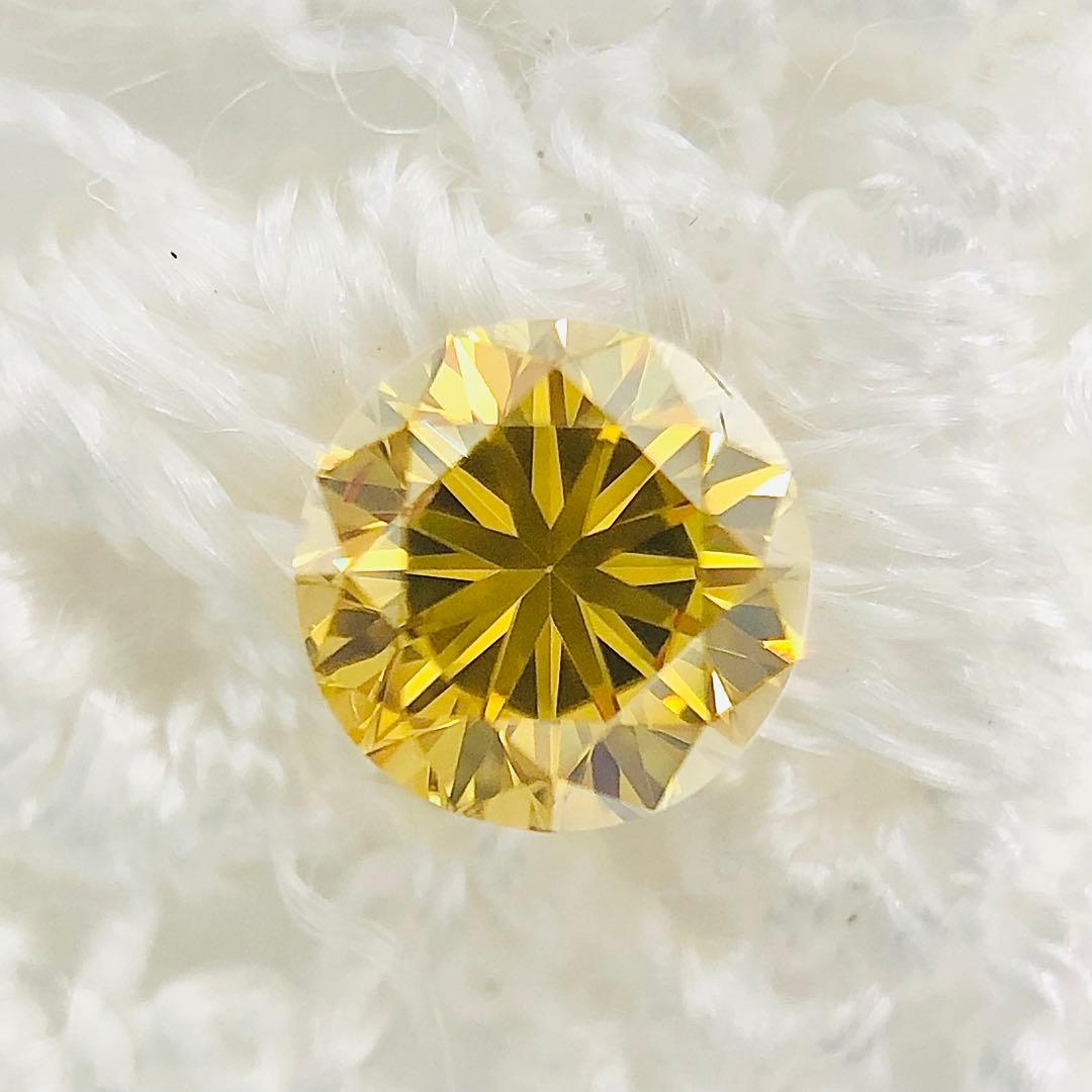 0.258ct F.D. Orangy Yellow SI-1 イエローダイヤ