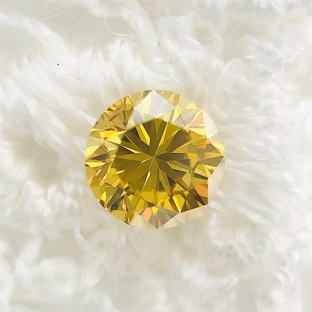 0.258ct F.D. Orangy Yellow SI-1 イエローダイヤ