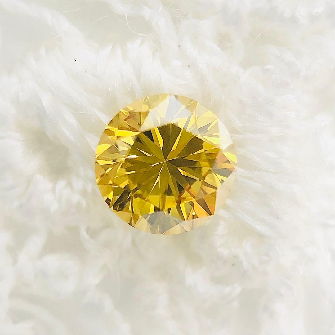 0.258ct F.D. Orangy Yellow SI-1 イエローダイヤ