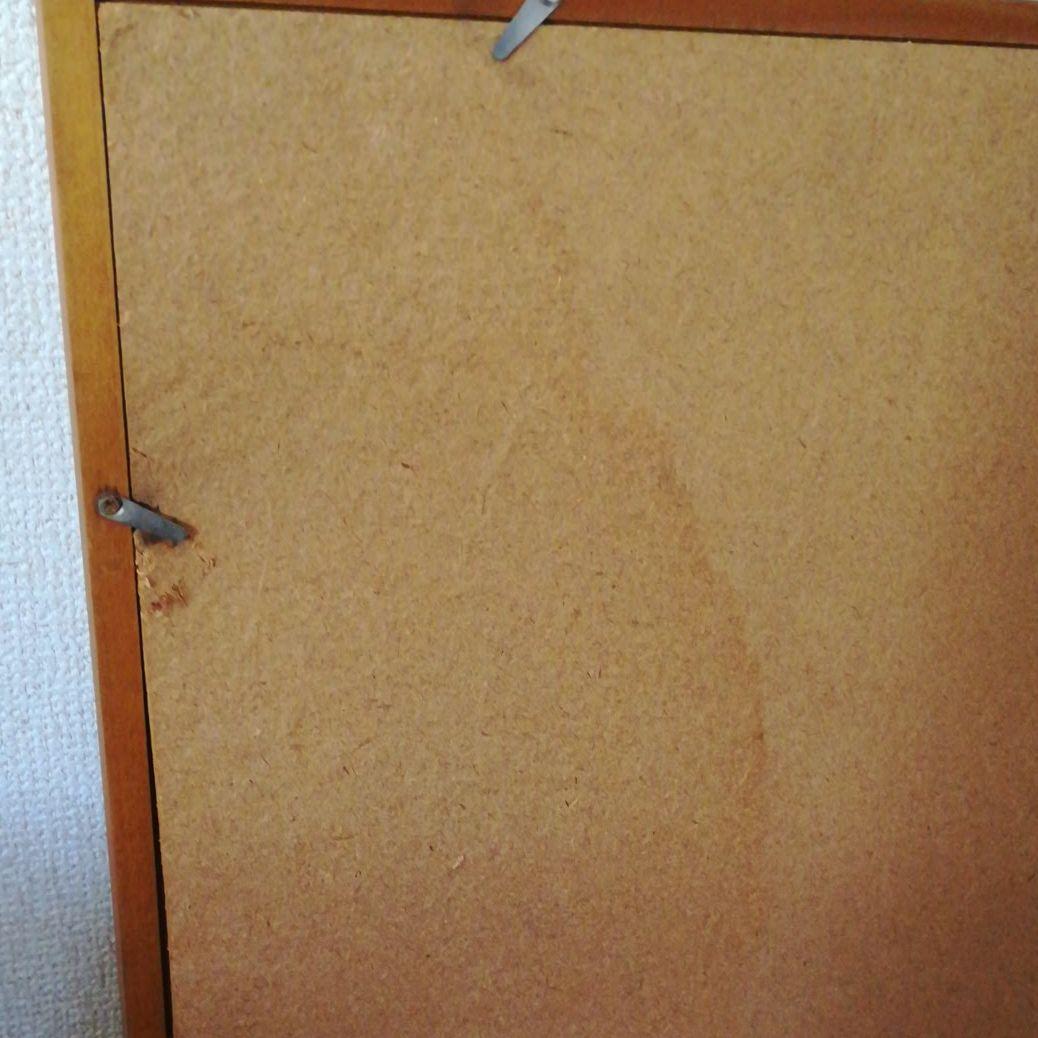 額装　額絵　風景画　サインあり