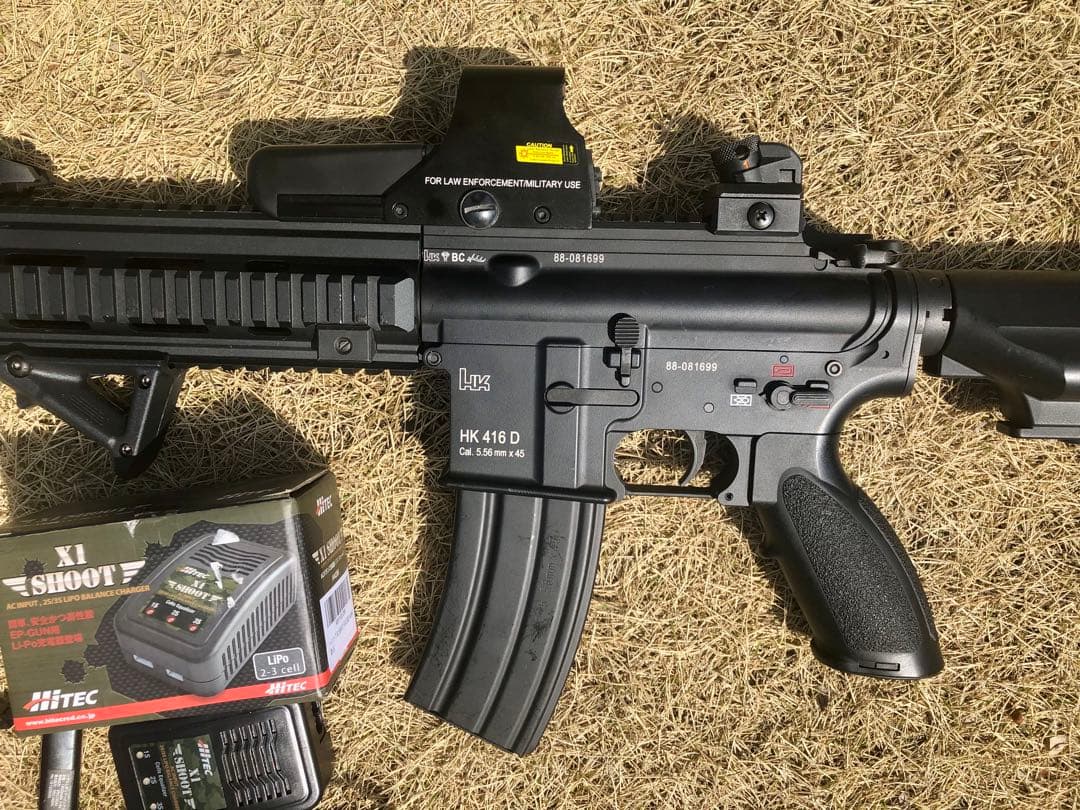 東京マルイ　次世代電動ガン　HK416D 中古　リポバッテリー充電器付き