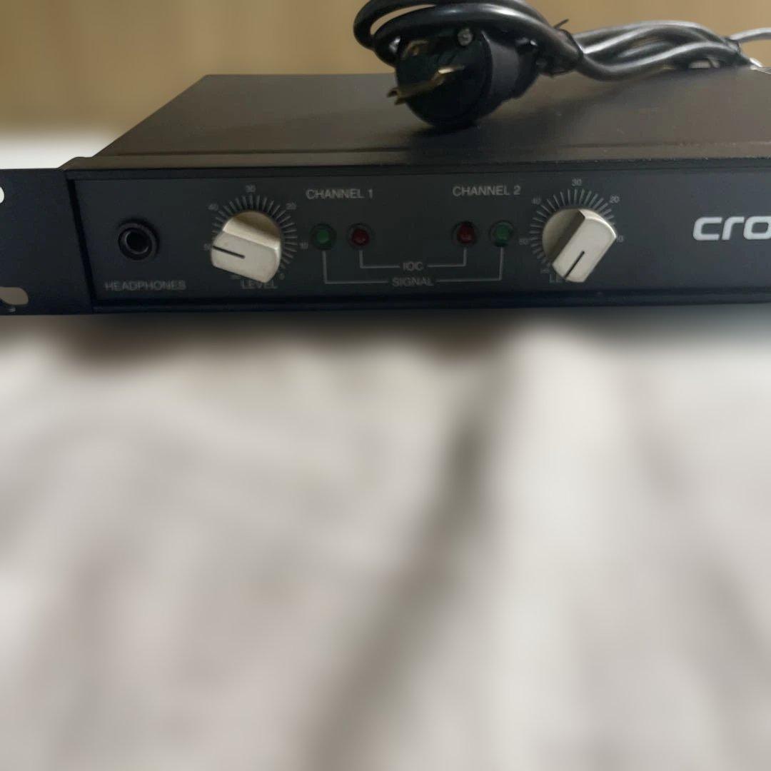 【動作未確認/希少】Crown D-45 パワーアンプ 海外プラグ ジャンク