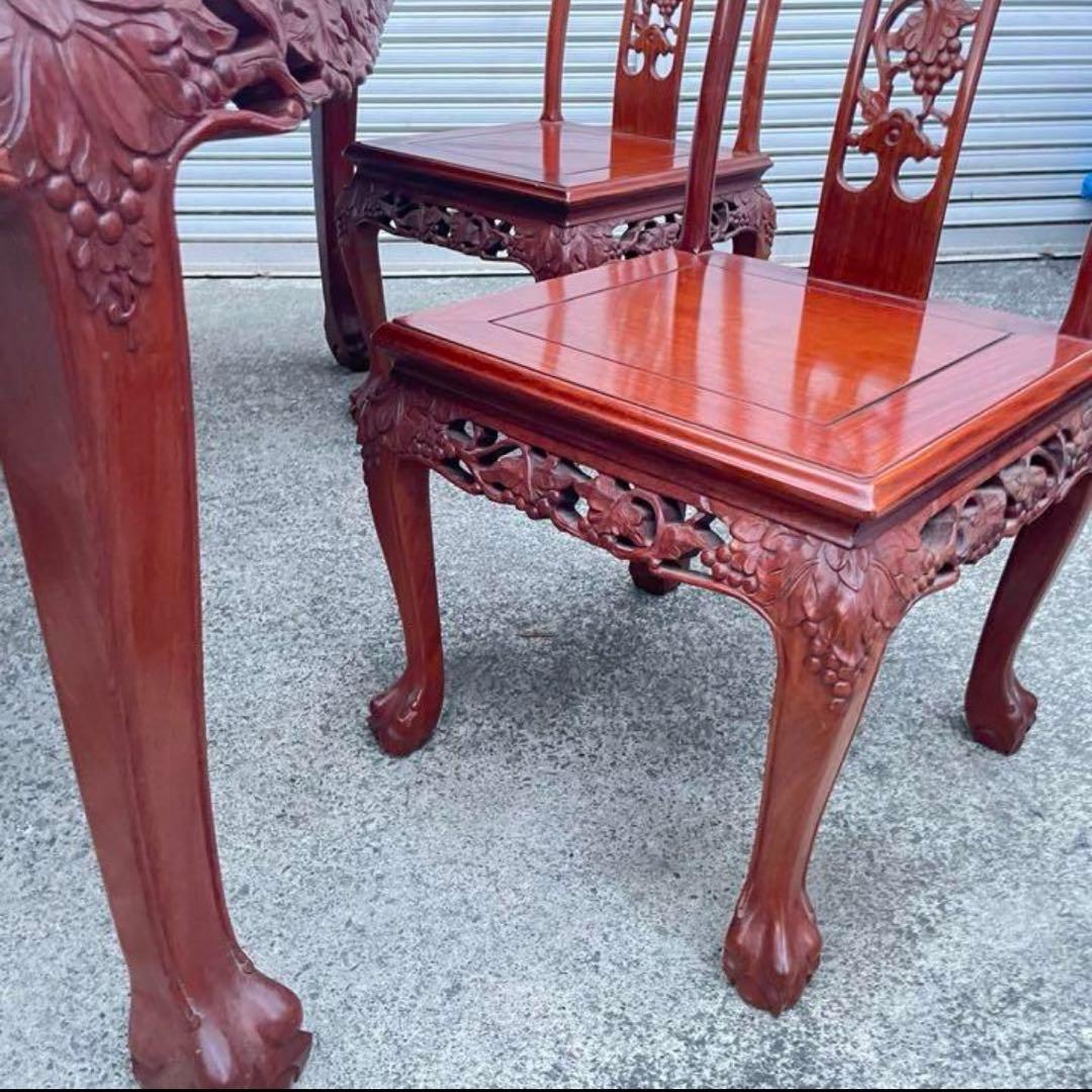 シノワズリー　中国アンティーク調　チェア1脚