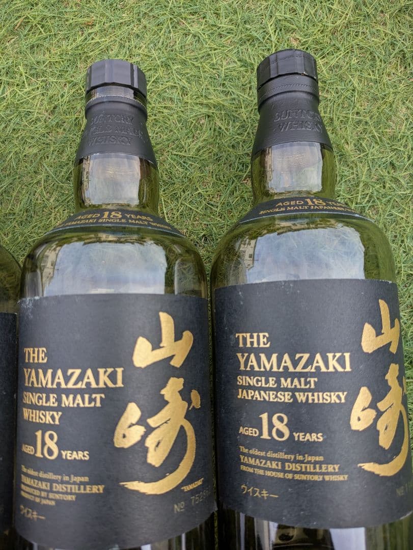 山崎 18年 シングルモルトウイスキー 空瓶6本