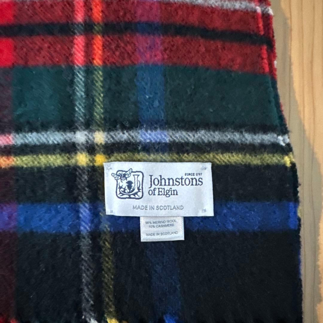 Johnstons of Elgin ジョンストンズ チェックストール 大判
