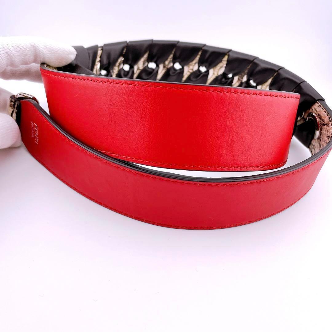 ★フェンディ★ ショルダーストラップ パイソン ストラップユー レザー