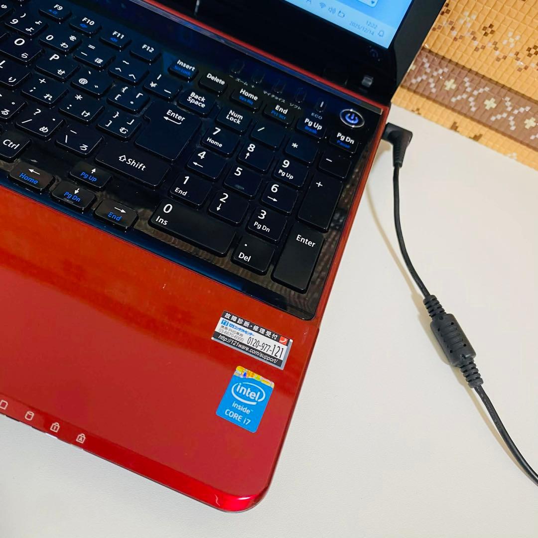 Y966 NECノートパソコンi7メモリ8G高速 Windows11オフィス付き